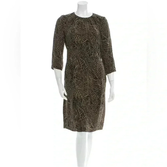 TORY BURCH DRESS Silk Printed Dress Size 4 - Picture 1 of 10